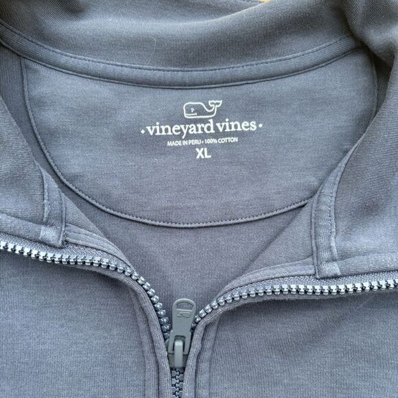 Vinyard Vines Men's XL 1/4 Zip Gray Pullover Sweater - Picture 4 of 7